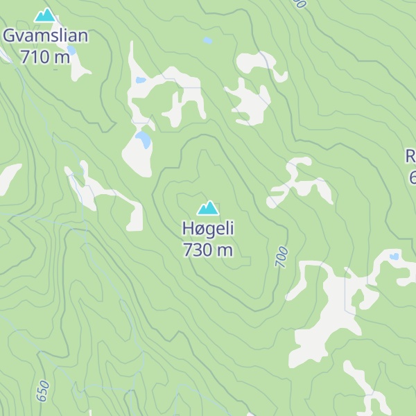 Map of Høgeli