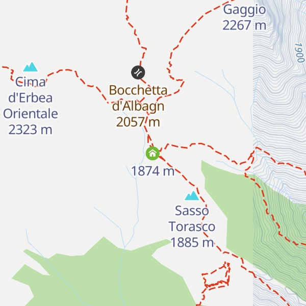 Map of Capanna Albagno