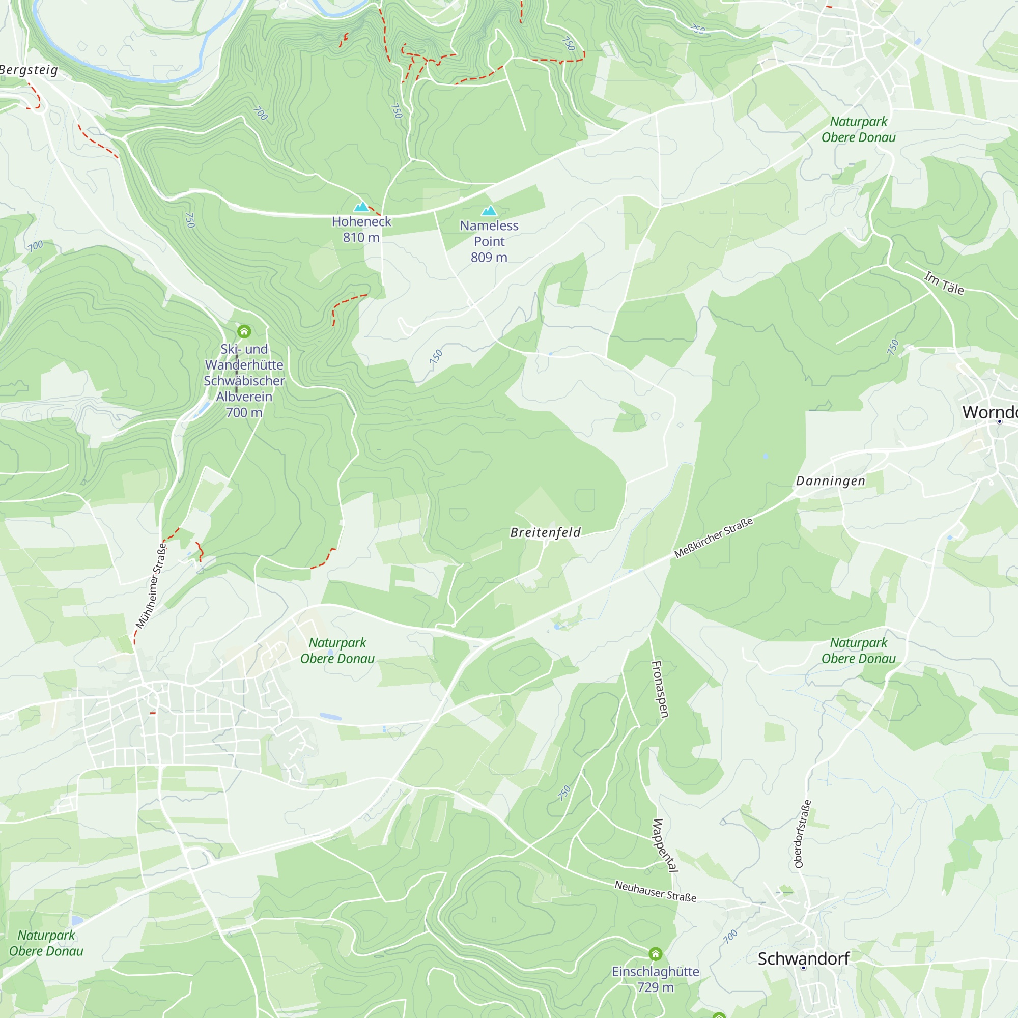 Riedholzhütte map