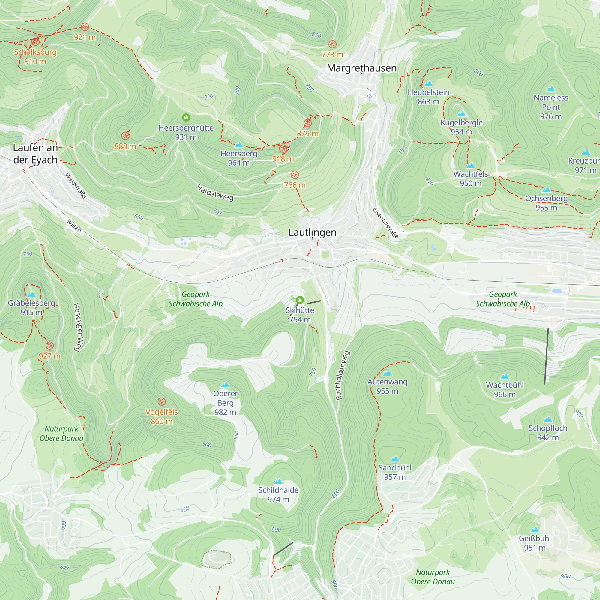 Skihütte map