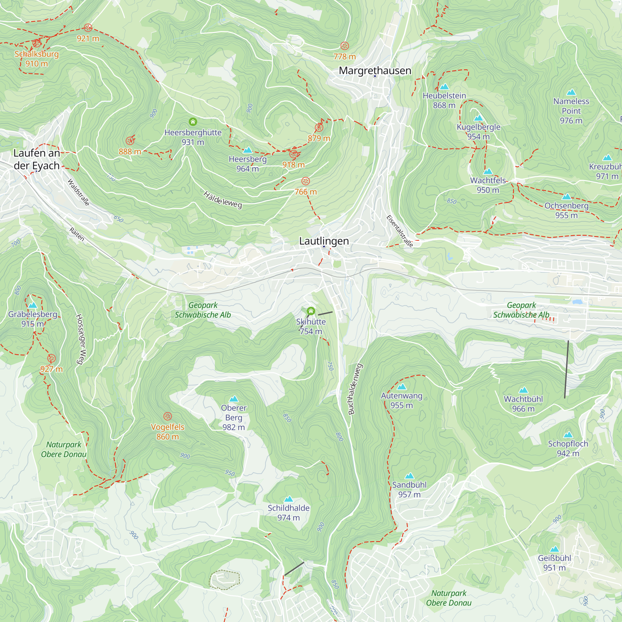 Skihütte map