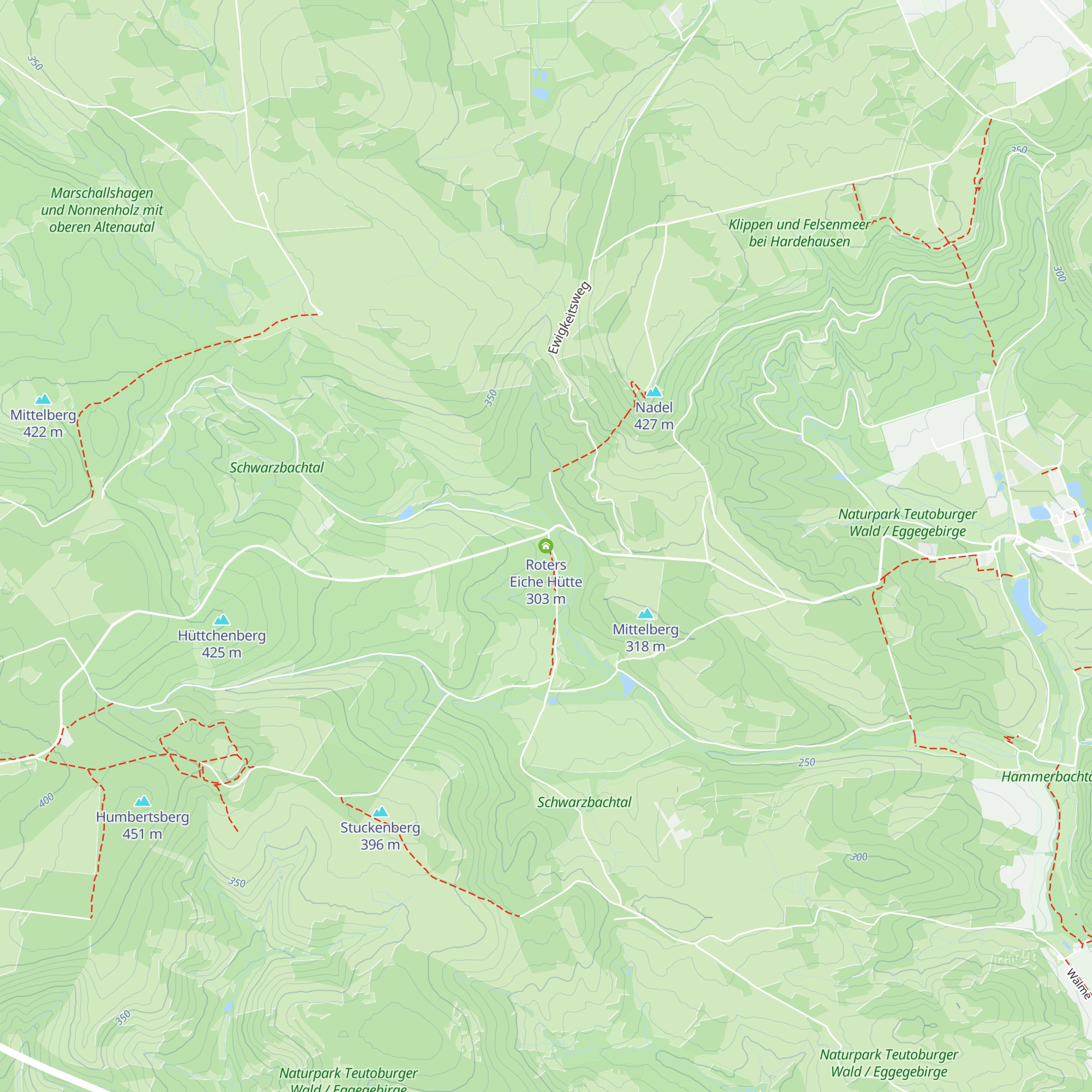 Roters Eiche Hütte map