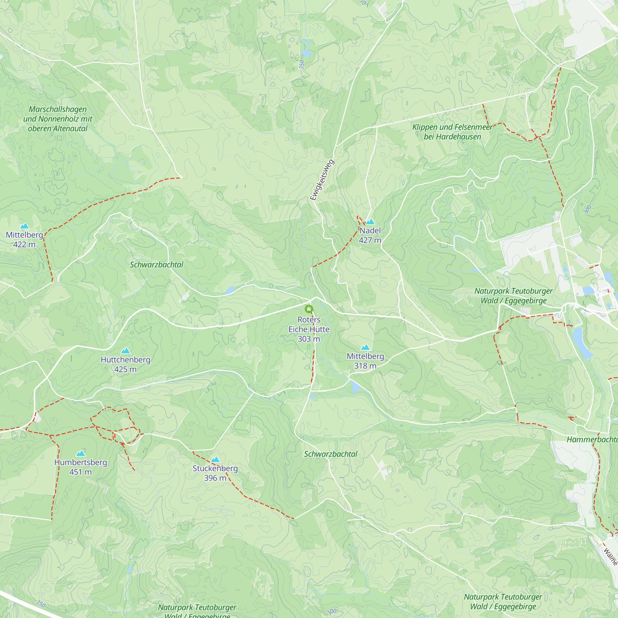 Roters Eiche Hütte map