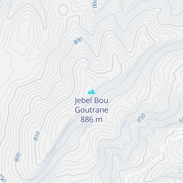Map of Jebel Bou Goutrane