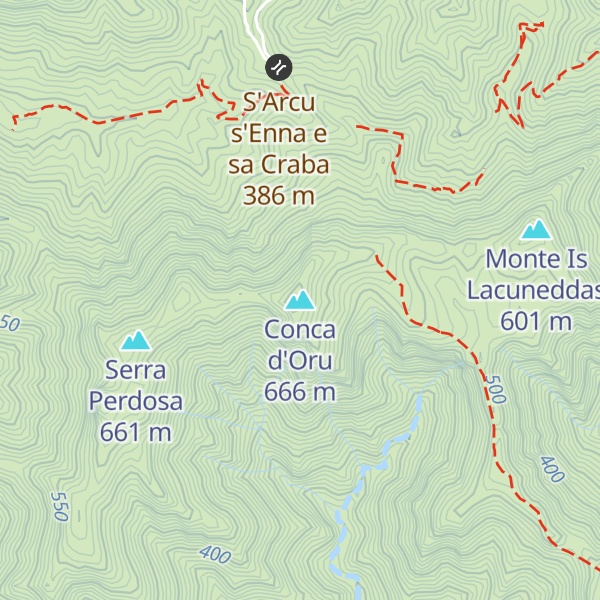 Map of Conca d'Oru
