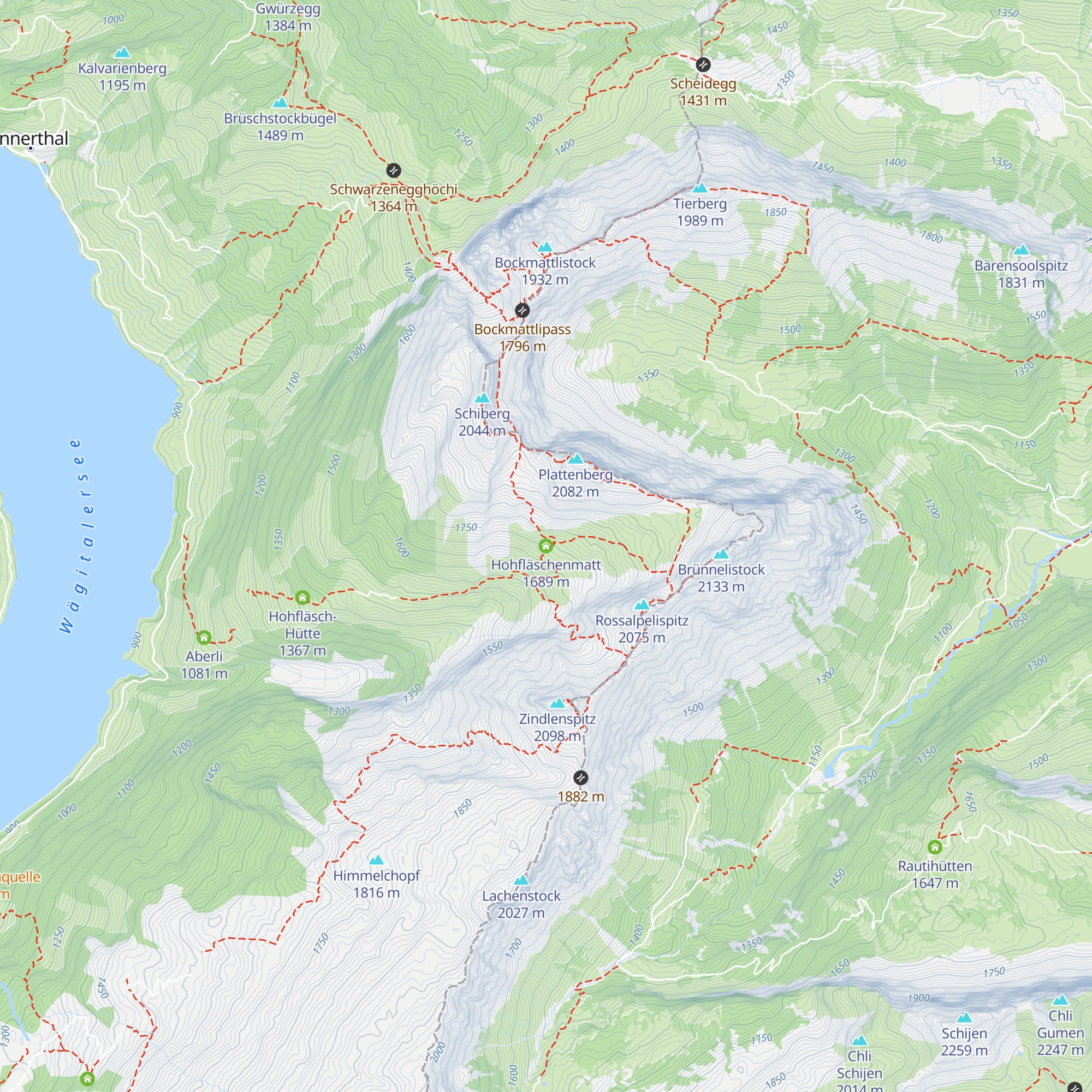 Hohfläschenmatt map