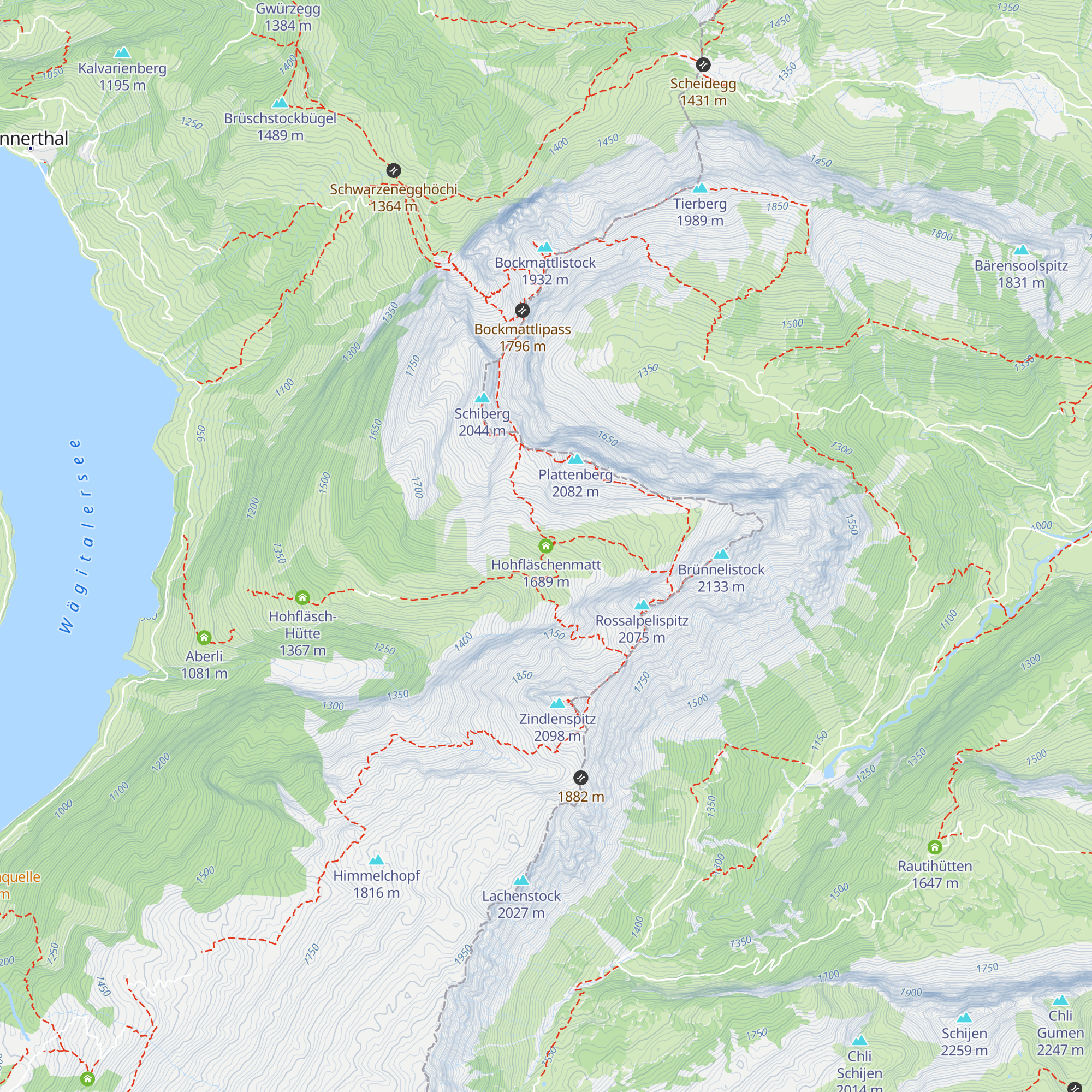 Hohfläschenmatt map