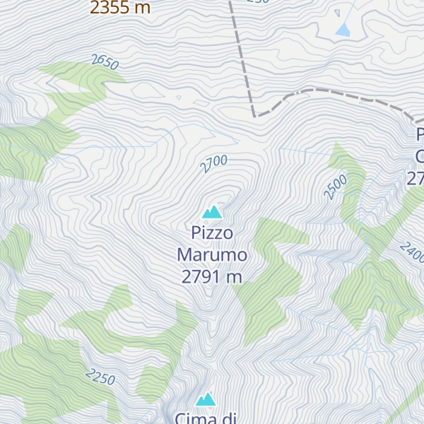 Map of Pizzo Marumo