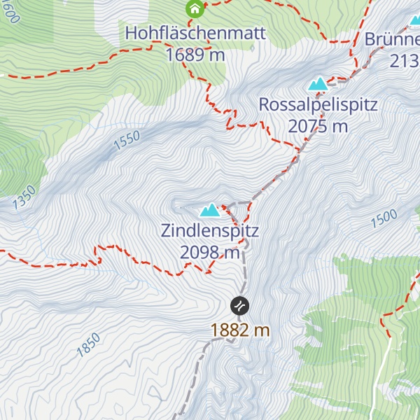 Map of Zindlenspitz
