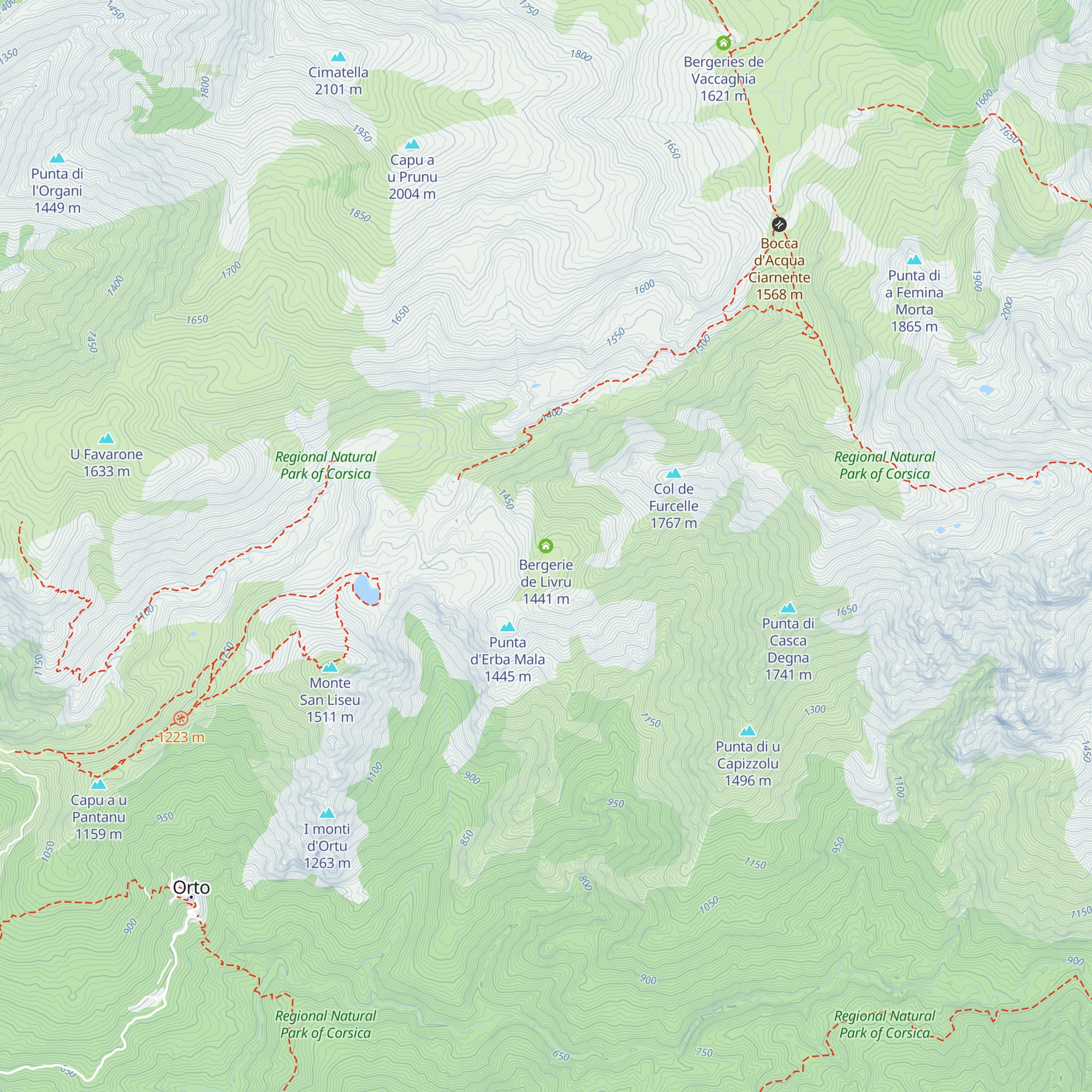 Bergerie de Livru map