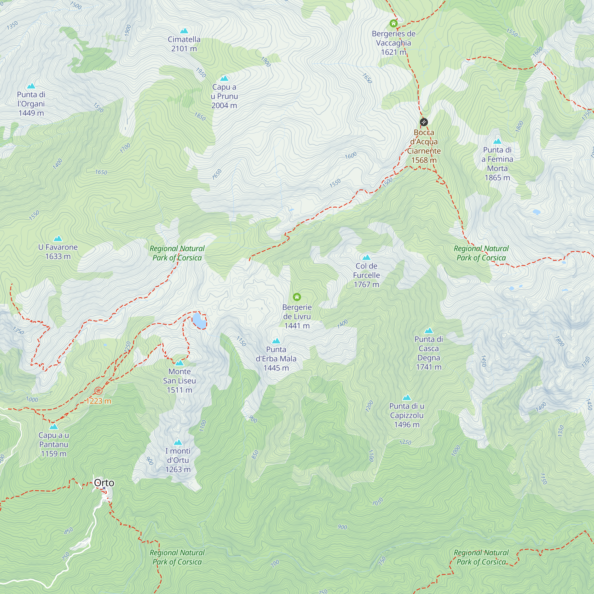 Bergerie de Livru map