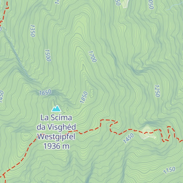 Map of Cima di Visghéd