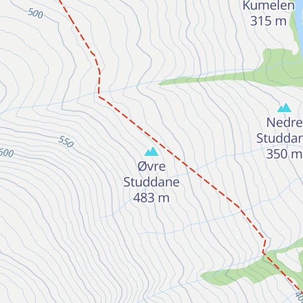 Map of Øvre Studdane