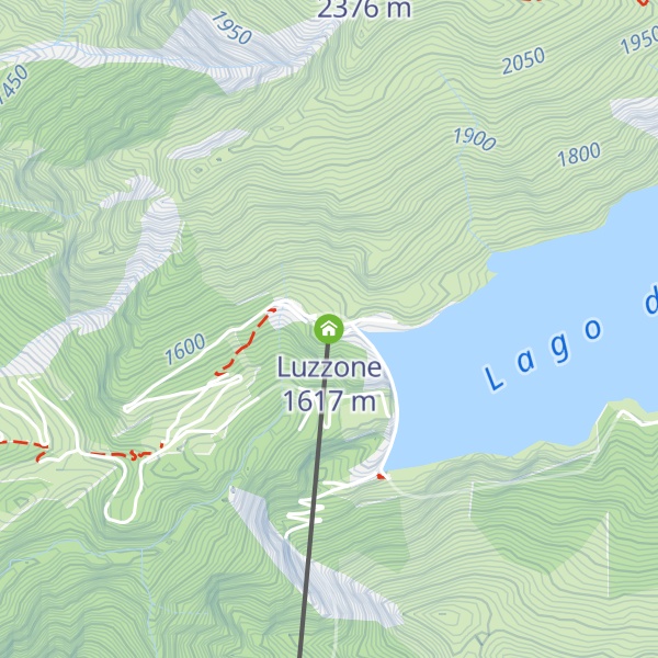 Map of Luzzone