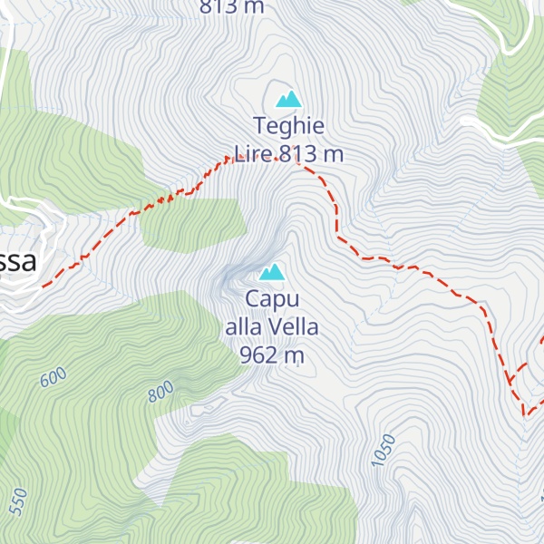 Map of Capu alla Vella