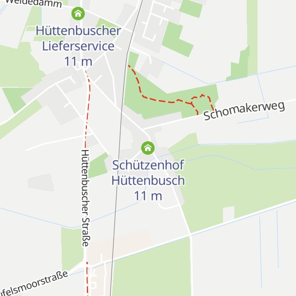 Map of Schützenhof Hüttenbusch