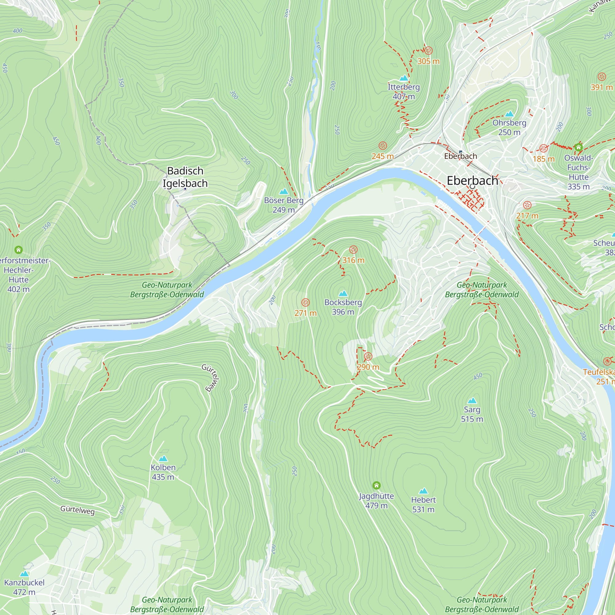 Karl-Sohns-Hütte map