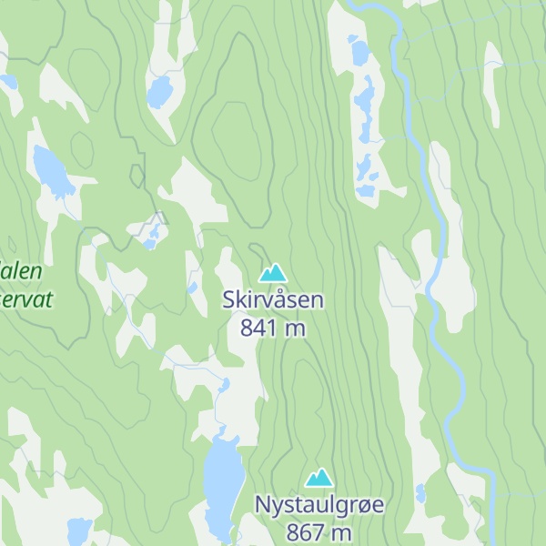 Map of Skirvåsen