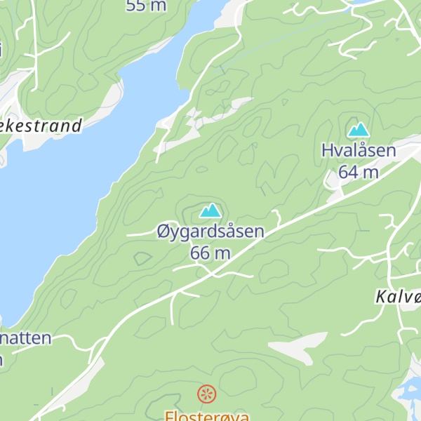 Map of Øygardsåsen
