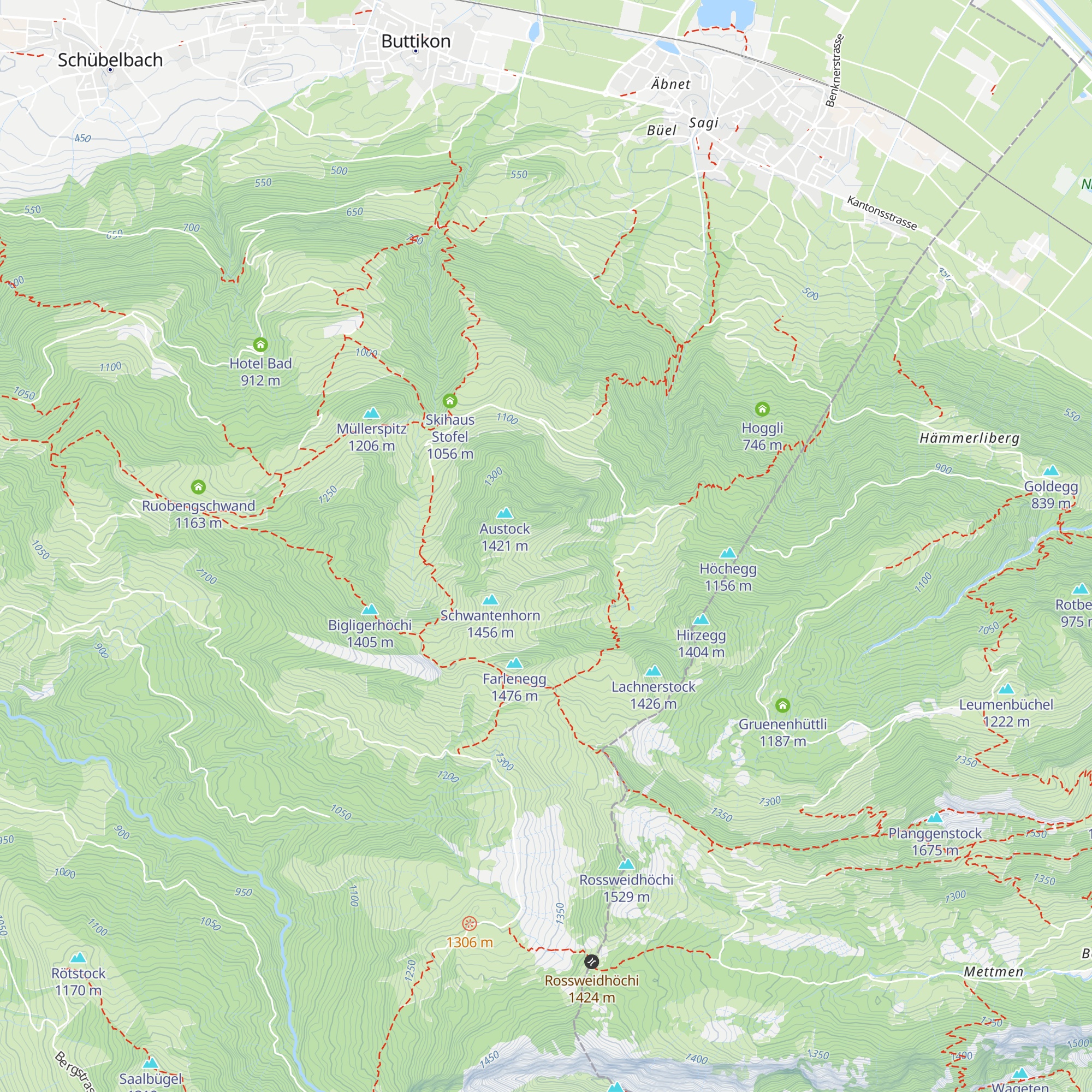 Sunnenlangnacht map