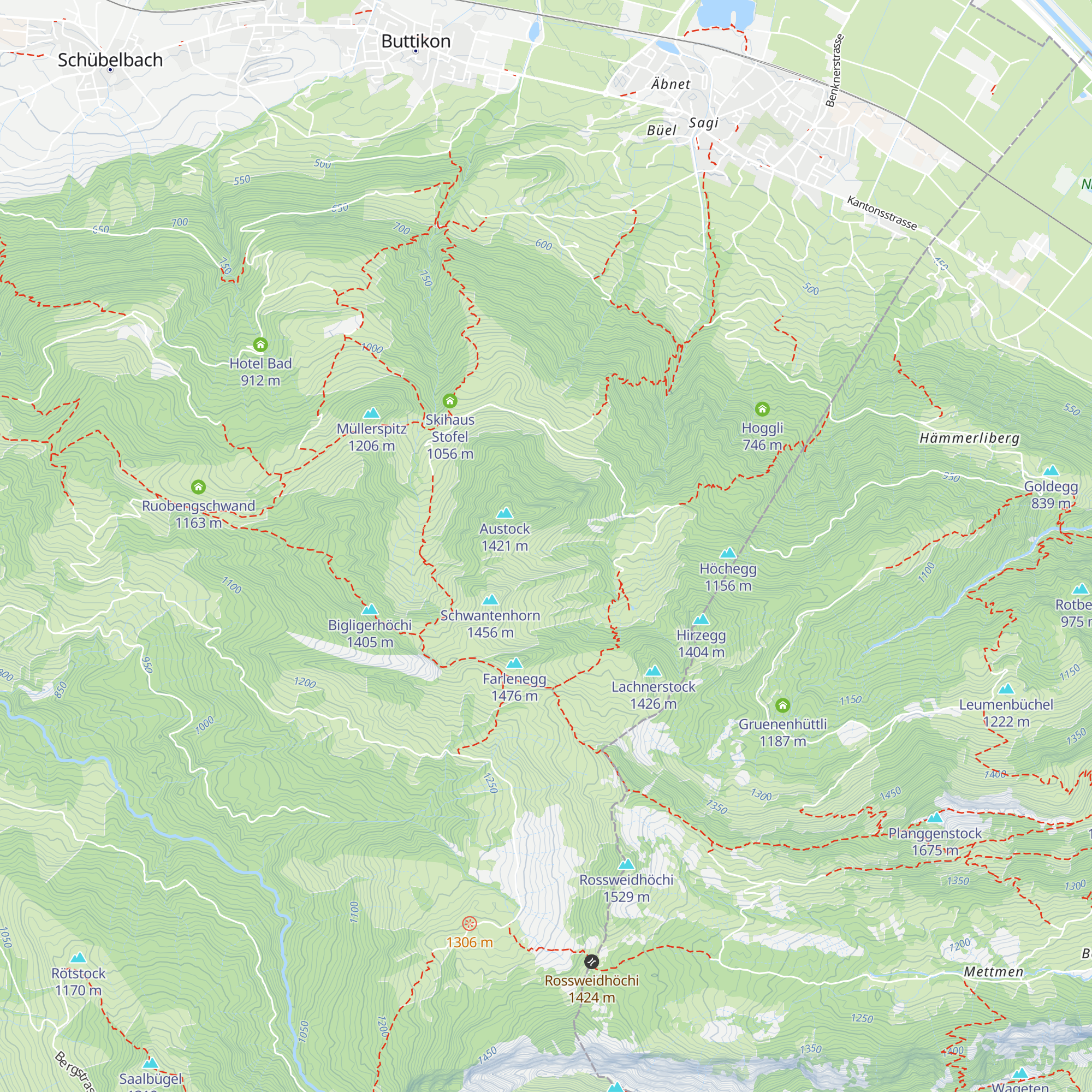 Sunnenlangnacht map