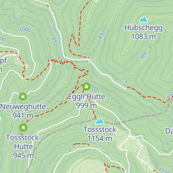 Map of Eggli Hütte