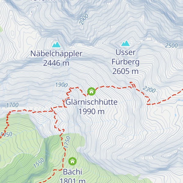 Map of Glärnischhütte