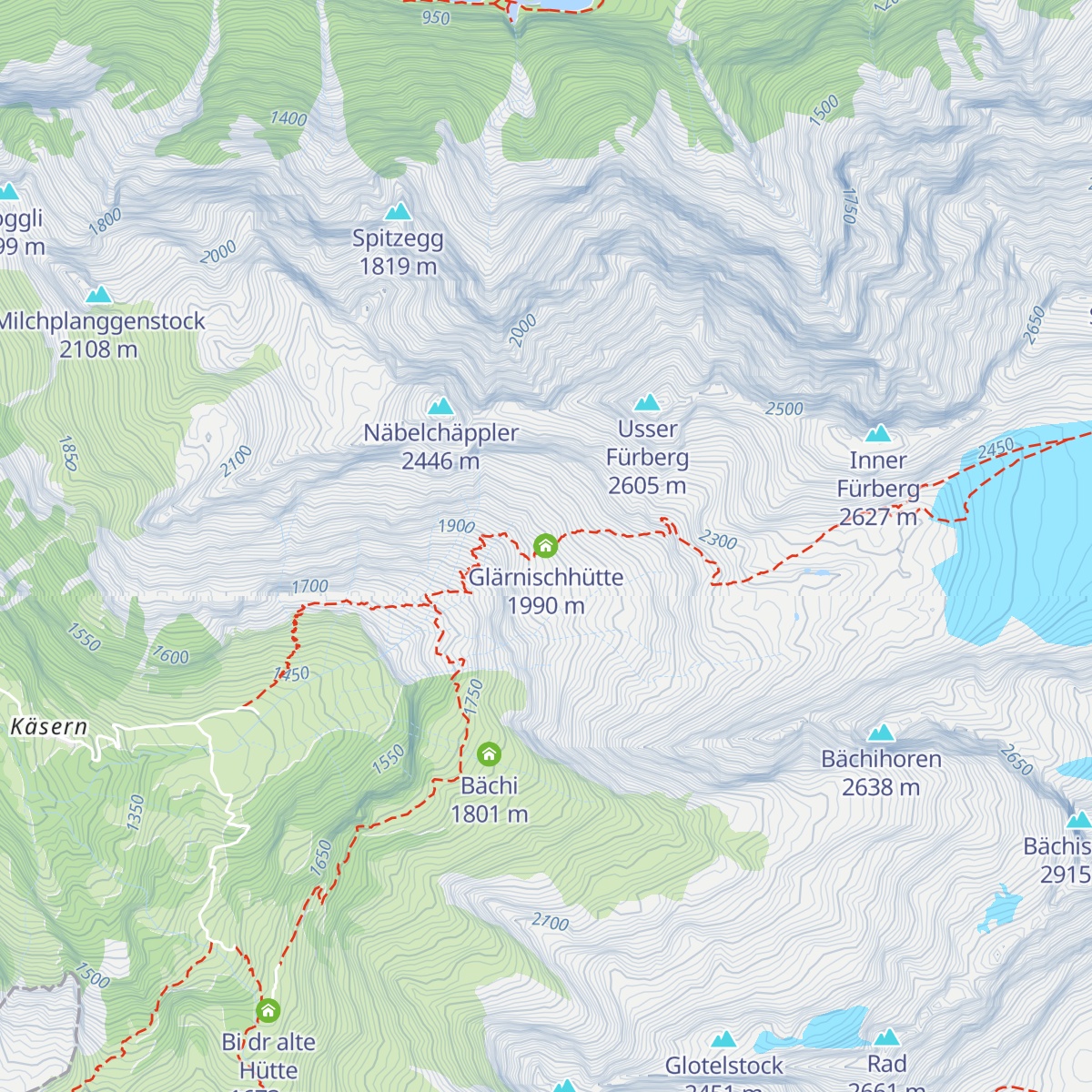 Glärnischhütte map