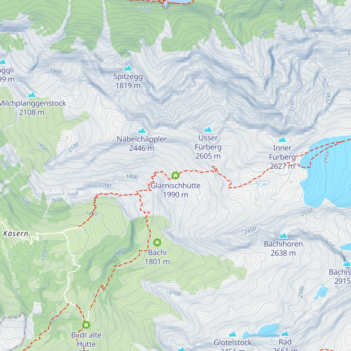 Glärnischhütte map