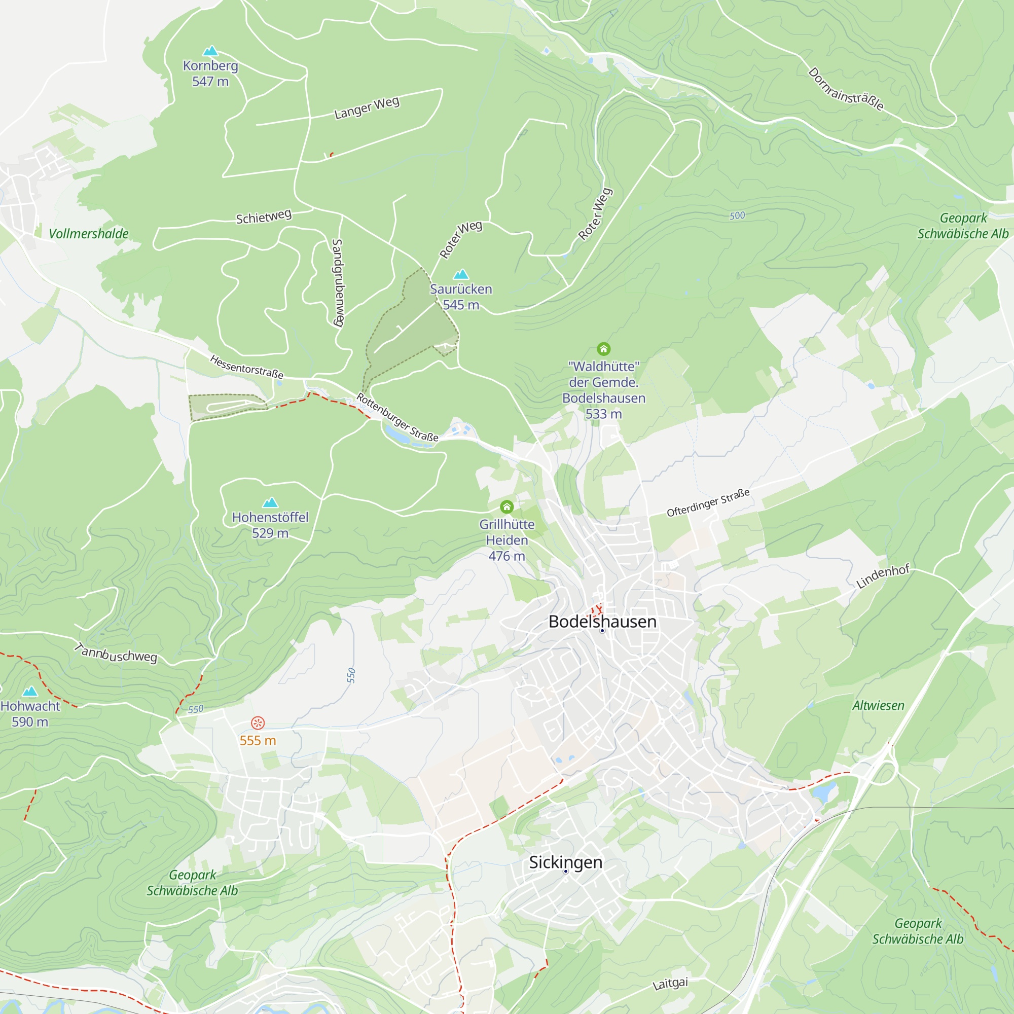 Grillhütte Heiden map