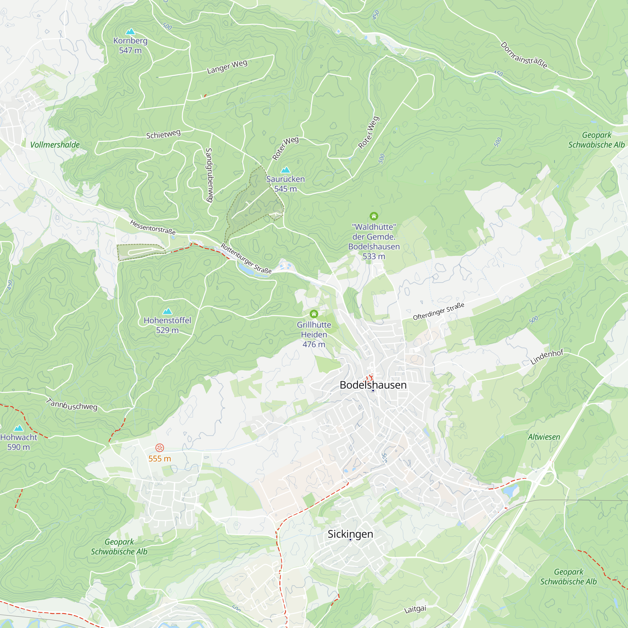 Grillhütte Heiden map