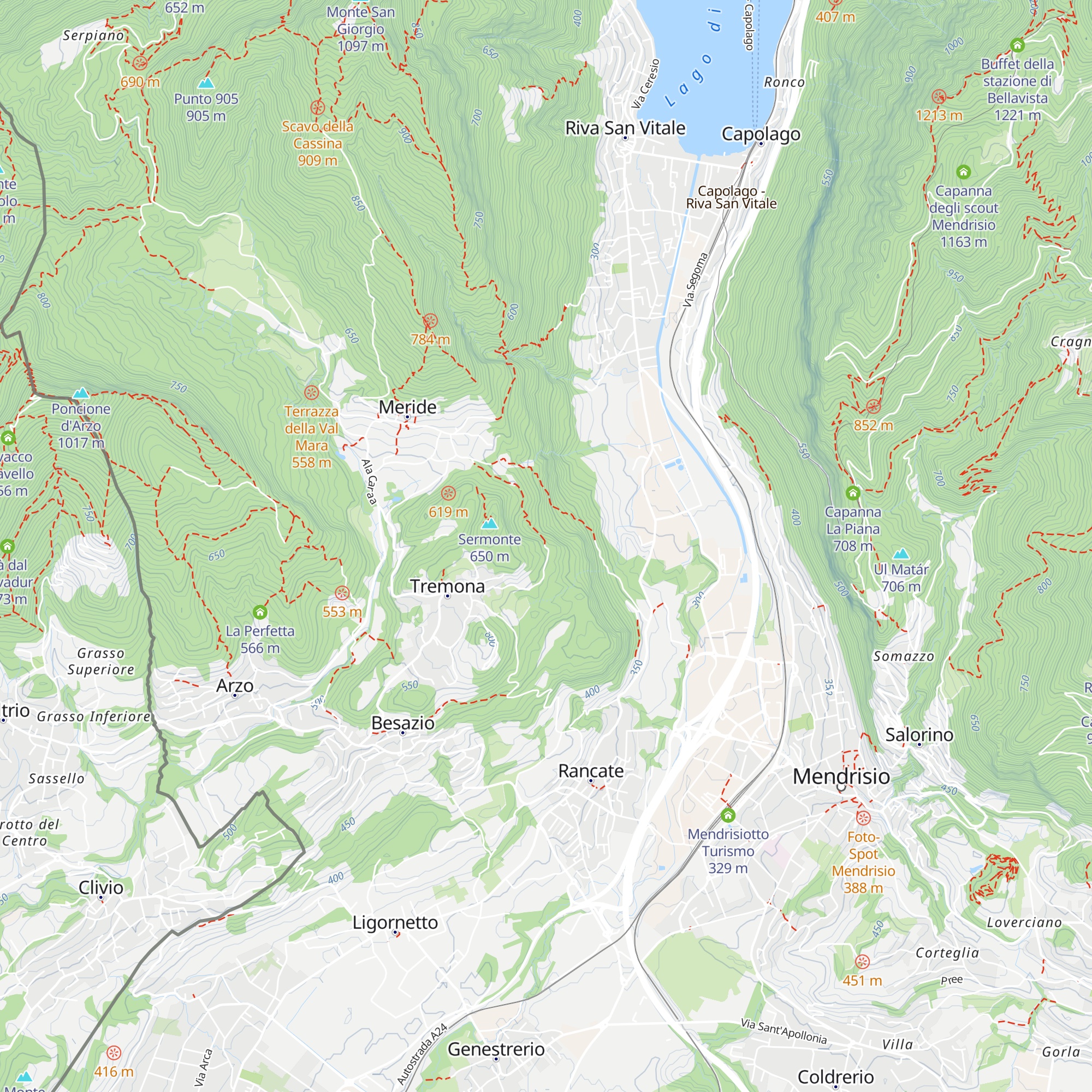 Grotto Grassi map