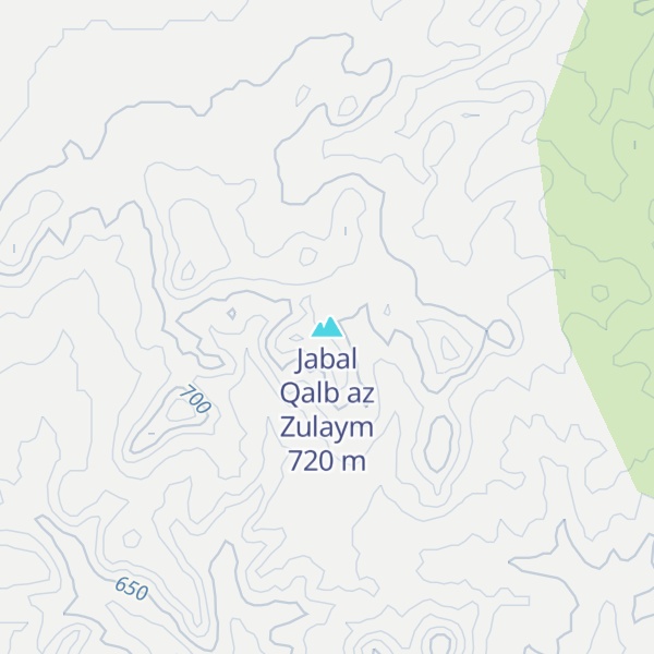 Map of Jabal Qalb az Zulaym