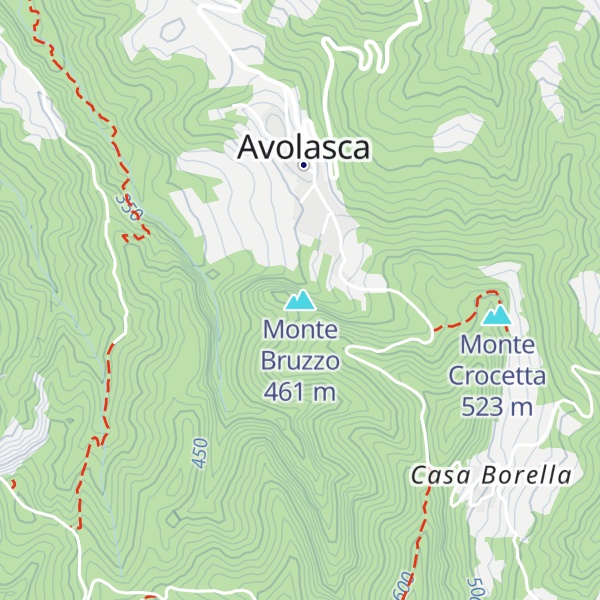 Map of Monte Bruzzo
