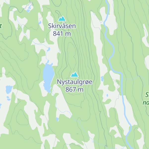 Map of Nystaulgrøe