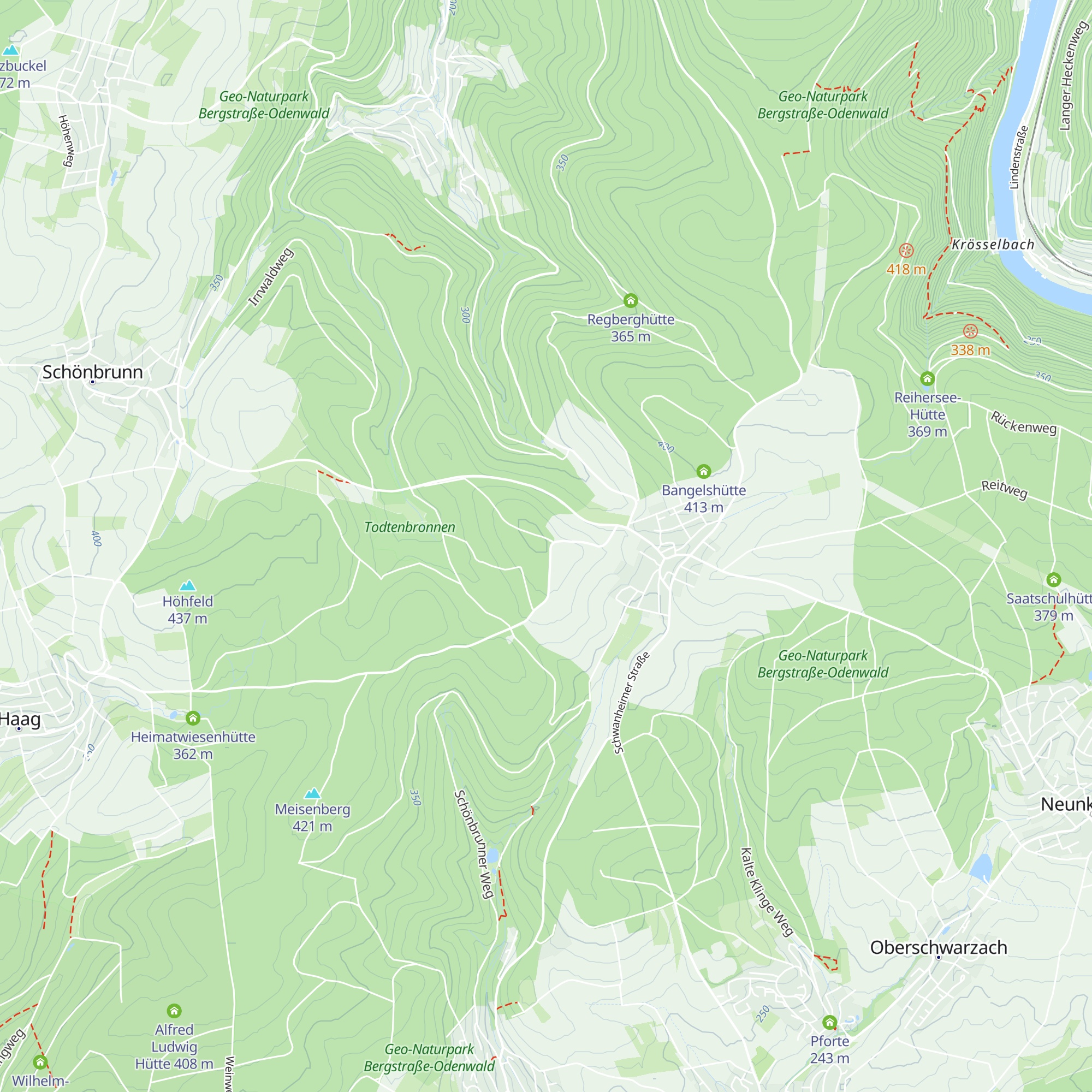 Hohfeld-Hütte map