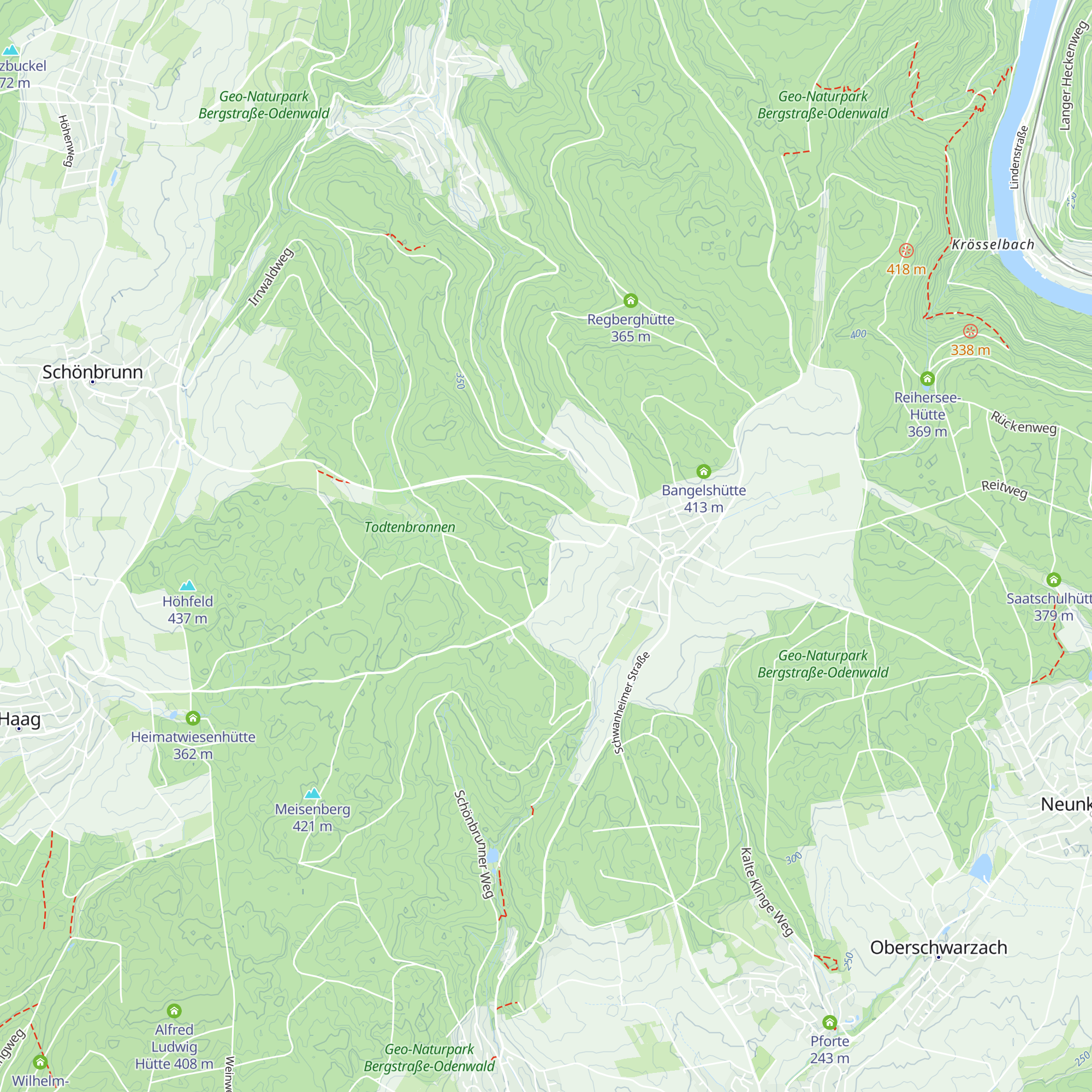 Hohfeld-Hütte map