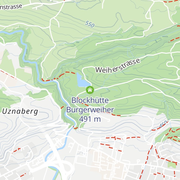 Map of Blockhütte Burgerweiher