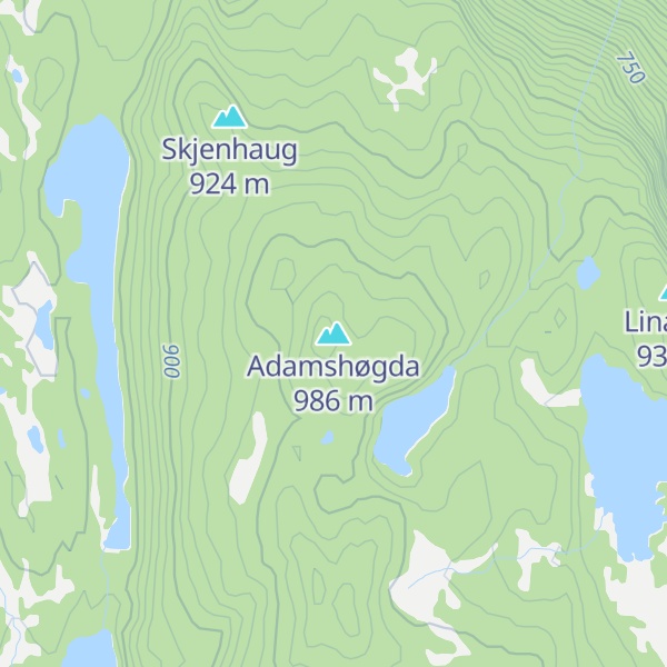 Map of Adamshøgda