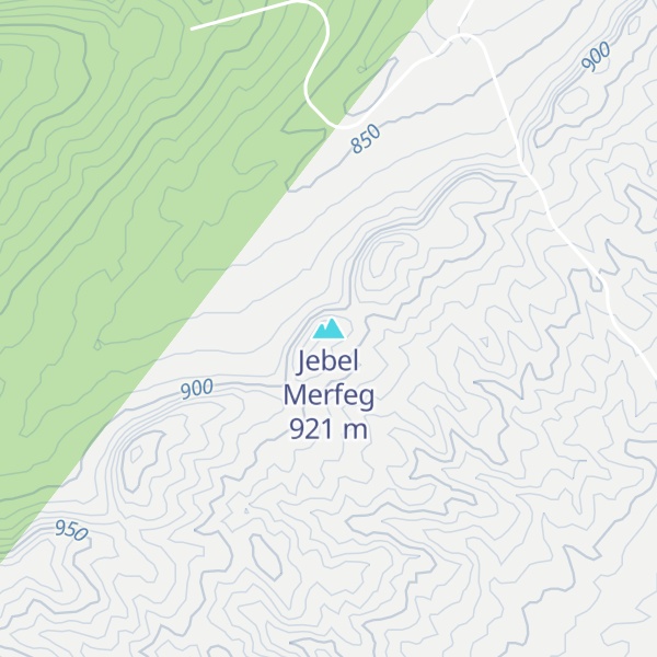 Map of Jebel Merfeg