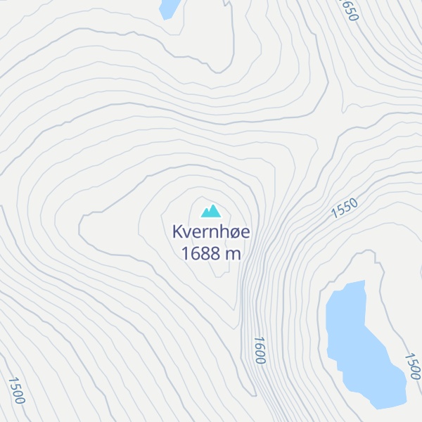 Map of Kvernhøe