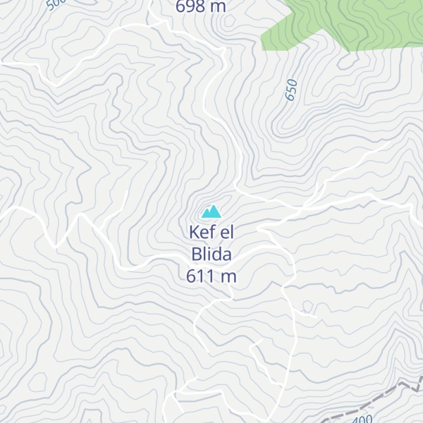 Map of Kef el Blida