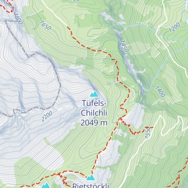 Map of Tüfels-Chilchli