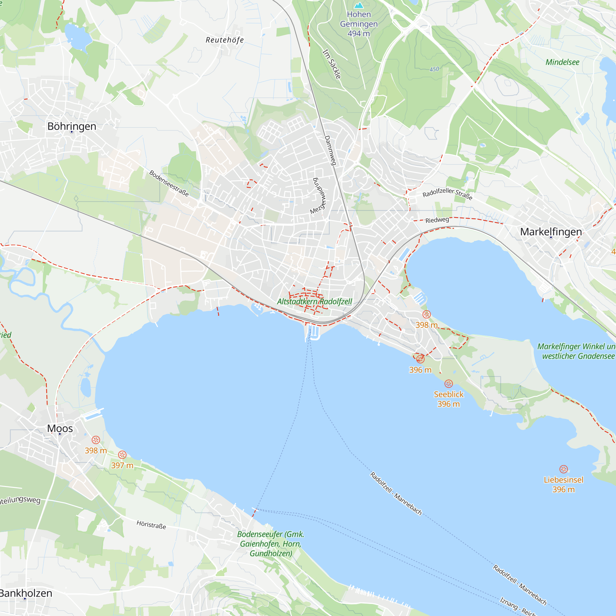 Tourist-Information Radolfzell map