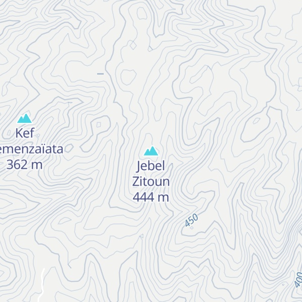 Map of Jebel Zitoun
