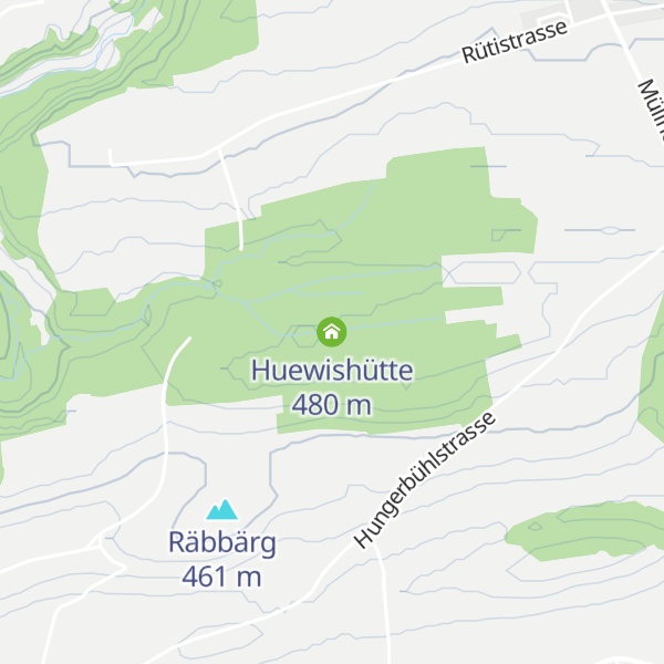 Map of Huewishütte