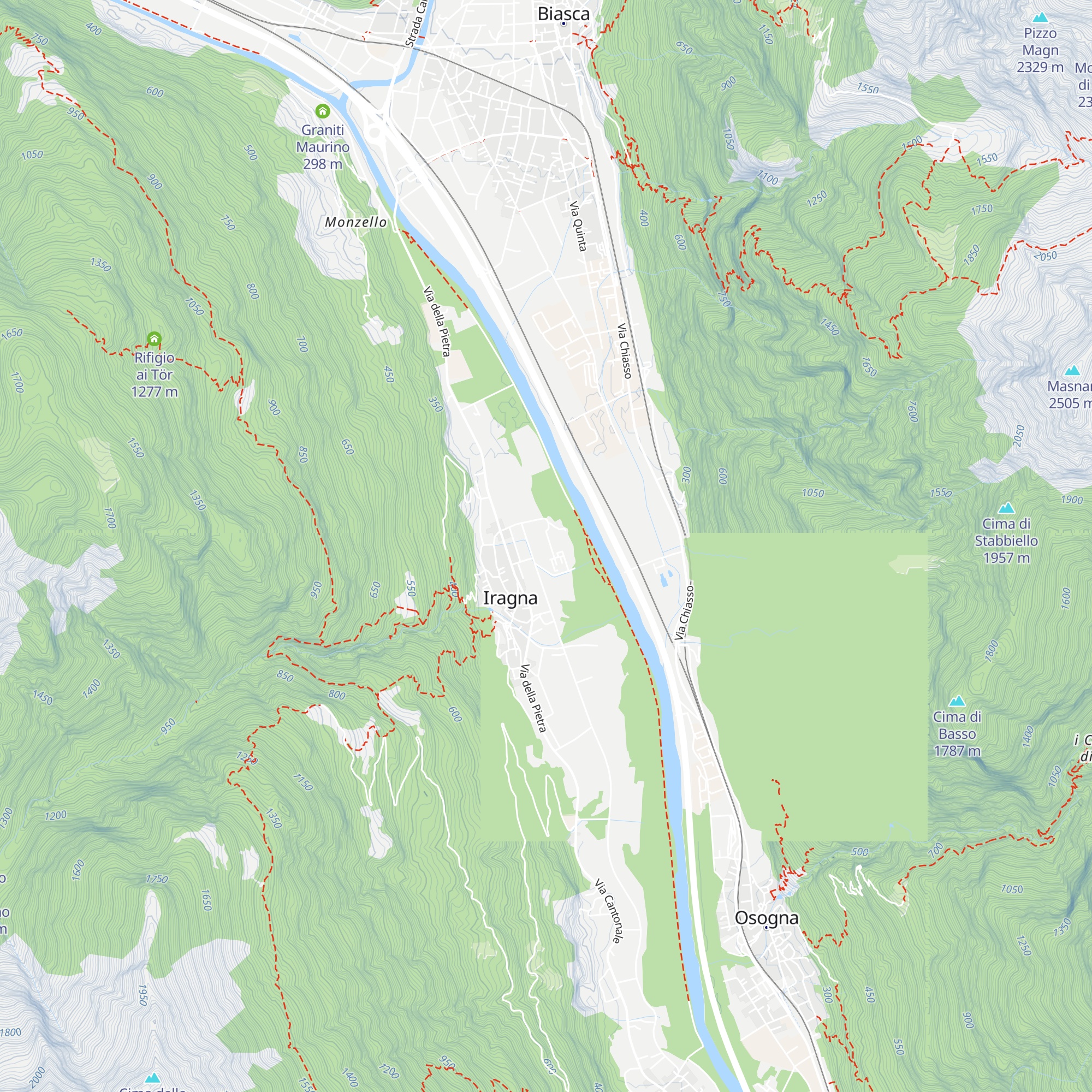 G.C. Iragna map