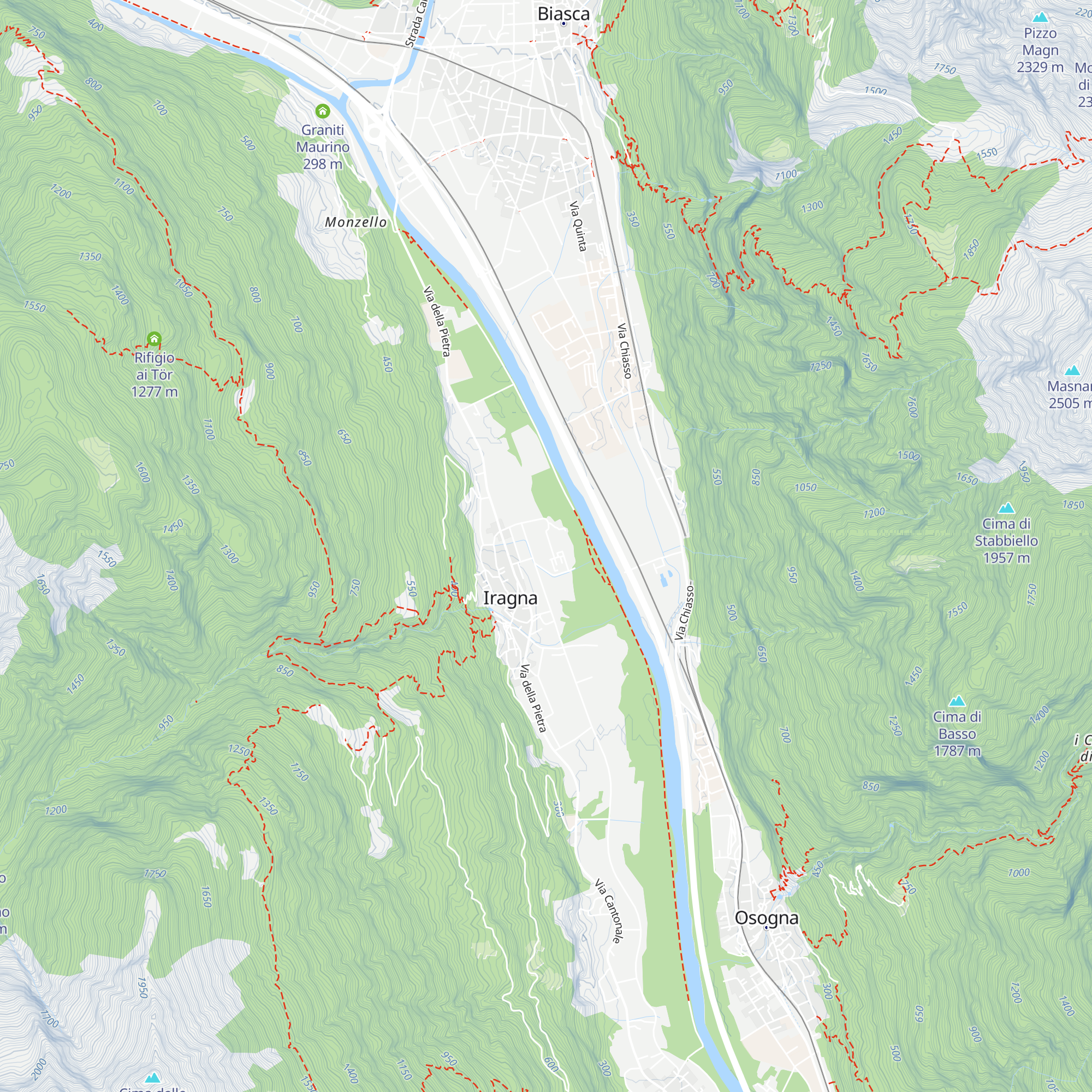 G.C. Iragna map
