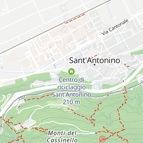 Map of Centro di riciclaggio Sant'Antonino