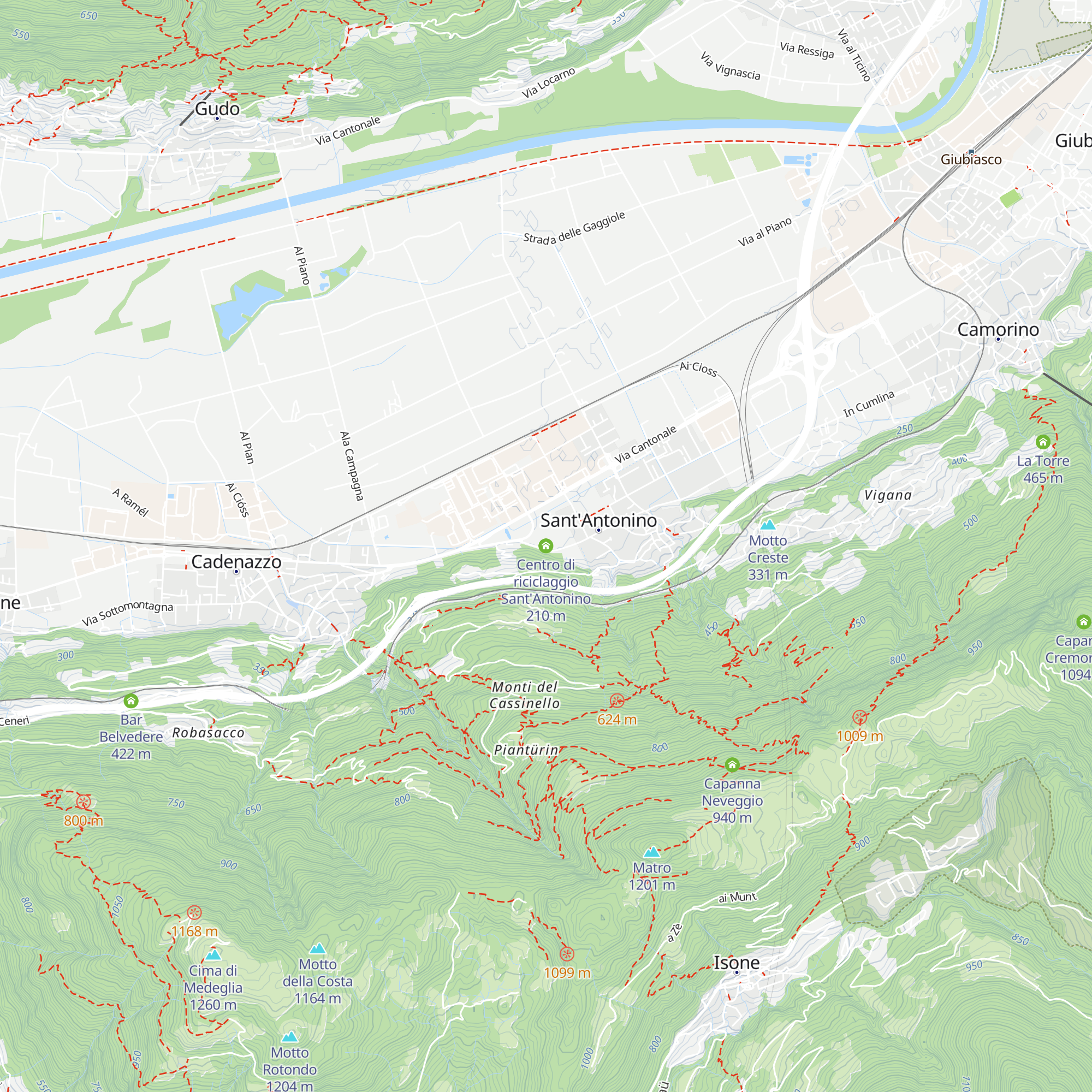 Centro di riciclaggio Sant'Antonino map